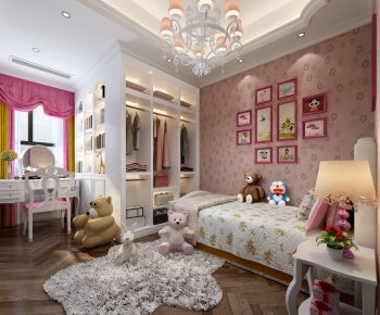 Simple European Style Girl's Room Daughter's Room-ID:622436052