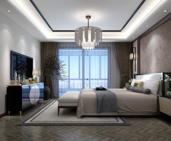 New Chinese Style Bedroom-ID:187028882