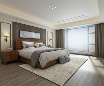 New Chinese Style Bedroom-ID:350681072