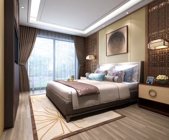 New Chinese Style Bedroom-ID:659203056