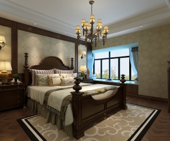 American Style Bedroom-ID:924389486