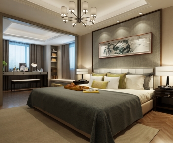 New Chinese Style Bedroom-ID:850091087