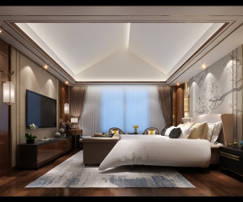 New Chinese Style Bedroom-ID:510921961