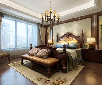 American Style Bedroom-ID:612517128