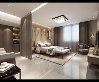 New Chinese Style Bedroom-ID:368175982