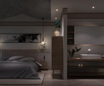 New Chinese Style Bedroom-ID:922060014