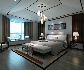 New Chinese Style Bedroom-ID:322818045