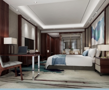 New Chinese Style Bedroom-ID:780565024