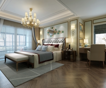 European Style New Classical Style Bedroom-ID:775499341