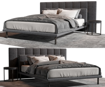 Modern Double Bed-ID:958723072