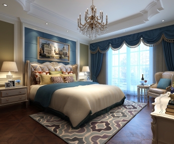 European Style New Classical Style Bedroom-ID:253595119