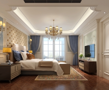 European Style New Classical Style Bedroom-ID:104715114