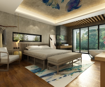 New Chinese Style Bedroom-ID:232795952