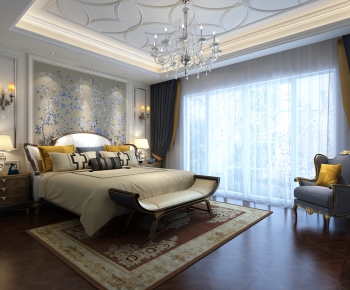 European Style New Classical Style Bedroom-ID:330889226