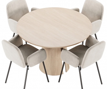 Nordic Style Dining Table And Chairs-ID:157855036