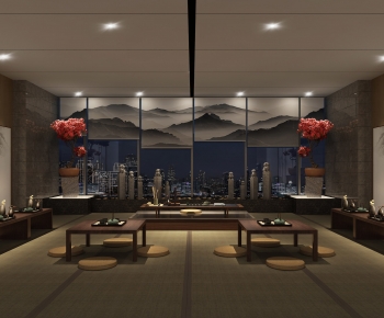 New Chinese Style Office Living Room-ID:786370041