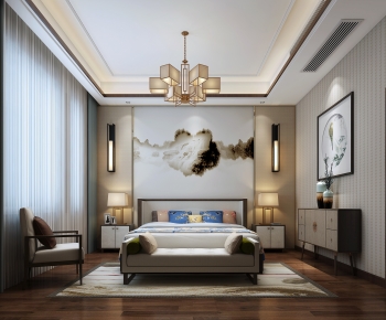 New Chinese Style Bedroom-ID:207046999