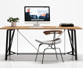 Modern Computer Desk And Chair-ID:276201966