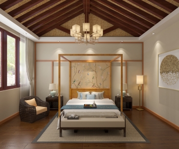 New Chinese Style Bedroom-ID:157439712