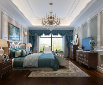 European Style New Classical Style Bedroom-ID:305396086