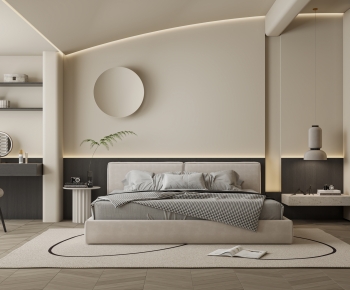 Modern Wabi-sabi Style Bedroom-ID:671915057