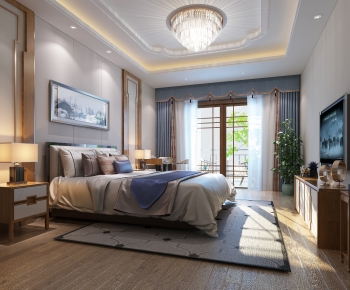 New Chinese Style Bedroom-ID:769109012