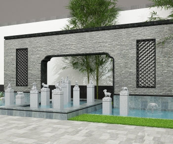 New Chinese Style Garden-ID:590173968