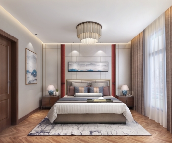 New Chinese Style Bedroom-ID:495321996