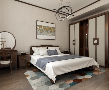 New Chinese Style Bedroom-ID:621448998