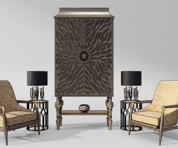 Simple European Style Decorative Cabinet-ID:598217967