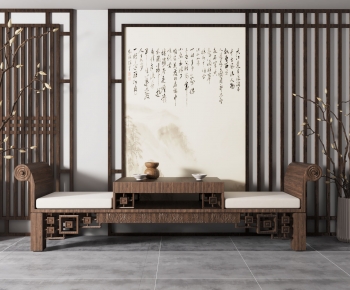 Chinese Style A Living Room-ID:193227053