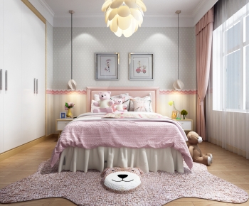 Simple European Style Girl's Room Daughter's Room-ID:760103946