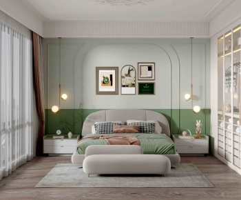 Simple European Style Bedroom-ID:919101958