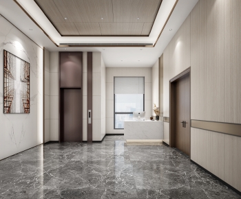 Modern Office Elevator Hall-ID:592098958