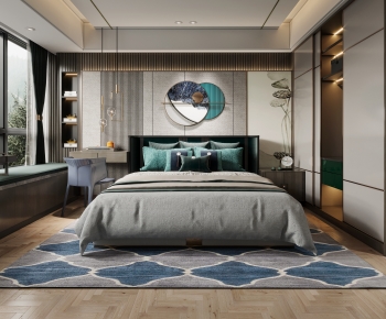 New Chinese Style Bedroom-ID:190093047