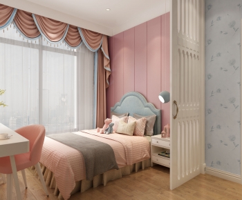 Simple European Style Girl's Room Daughter's Room-ID:551246888