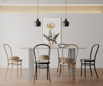 Nordic Style Dining Table And Chairs-ID:981728083