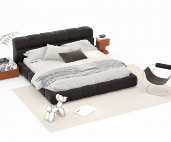 Modern Double Bed-ID:787997969