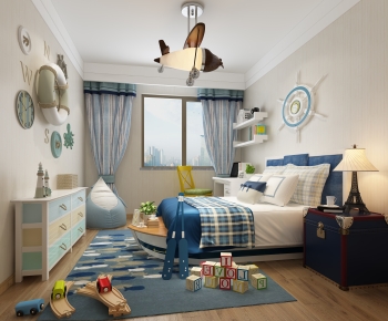 Mediterranean Style Children's Room-ID:408632999