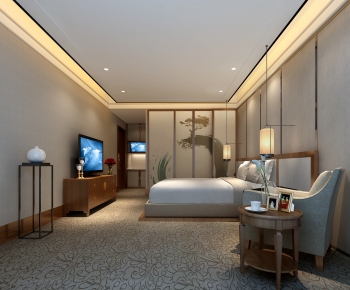 New Chinese Style Bedroom-ID:913496026