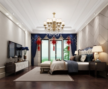Simple European Style Bedroom-ID:491029987