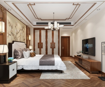 New Chinese Style Bedroom-ID:144196037
