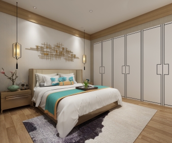 New Chinese Style Bedroom-ID:453321935