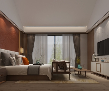 New Chinese Style Bedroom-ID:793086053