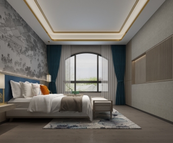 New Chinese Style Bedroom-ID:529835943