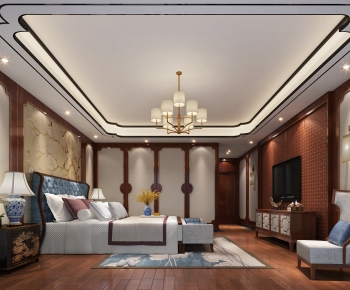 New Chinese Style Bedroom-ID:104408036