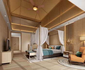 New Chinese Style Bedroom-ID:641885047