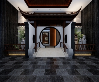 New Chinese Style Facade Element-ID:513870956