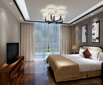 New Chinese Style Bedroom-ID:147303106