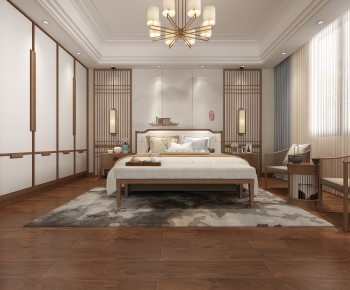 New Chinese Style Bedroom-ID:721024045